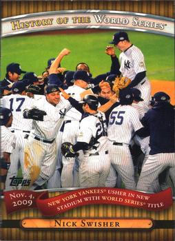2010 Topps - History of the World Series #HWS25 Yankees (Nick Swisher) Front